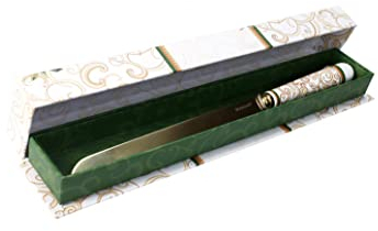 BRANDANI COLTELLO TORTA FILO D'ORO CHAMPAGNE INOX C/MANICO
