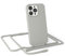 EAZY CASE - Handykette Silikon Premium kompatibel mit iPhone 13 Pro Handyhülle mit Umhängeband, Handykordel mit Schutzhülle, Silikonhülle, Hülle mit Band, Kette für Smartphone, Taupe