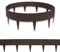 SUBTLETY 5m Beetumrandungen Kunststoff 5 Stück 100x20cm Rattan-Optik Beeteinfassung Rasenkanten Biegbarer Mähkante Beetbegrenzung Flexible Palisaden Wetterfest Beet Zäune für Garten (Braun)