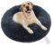 OKPOW Donut Hundebett Fuer Grosse Hunde - Flauschig Welpenbett Rund Kuscheliges - Anti Angst Katzenbett Comfy - Plüsch Haustierbett Waschbar