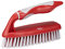Dirt Devil Reinigungsset 6-teilig – Spülbürste/Handschrubber/weicher Besen mit Stiel/Kehrschaufel und Schaufel – Rot/Grau