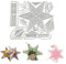Ellxen Stern Stanzschablonen Weihnachten Schachtel,DIY Scrapbooking Prägung Papier Karten Kunst Handwerk Kartenherstellung,3D Hochzeitgeschenkbox Kuchenbox Keksbox Süßigkeitenbox