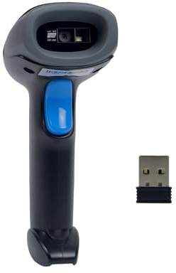 HDWR HD3900 kabelloser 2D QR-Barcode-Scanner USB, großer Speicher | Automatisches und manuelles Scannen, Speicher für 120000 Codes, Funk mit USB-Empfänger