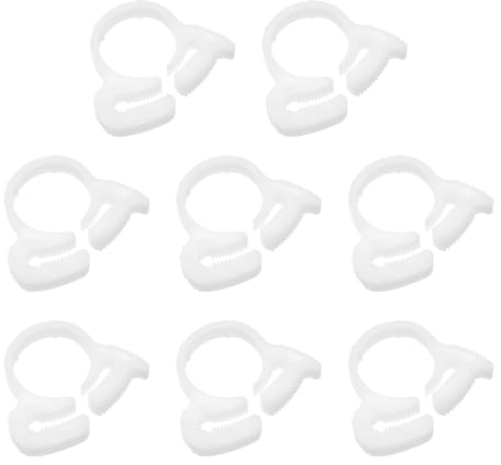 LT Easiyl 8PCS Fixations de Rechange pour Tuyau de Balayage Fermoir de Serrage pour Tuyau de Piscine Compatible avec Zodiac Polaris Blanc