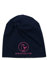 SCHIETWETTER Accessoire Kinder Mütze, Leichte Beanie, Übergangsmütze, dünne Kopfbedeckung, Logo-Print, stretch, warm, einfarbig navy-pink 52