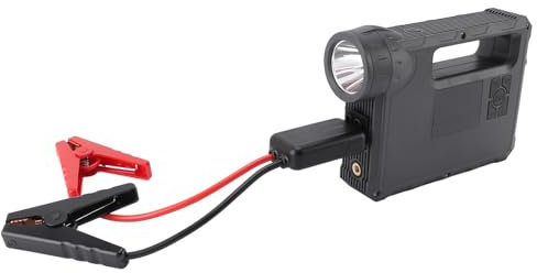 Démarreur de Batterie de Voiture Portable 5 en 1, Bloc d'alimentation 16 000 MAh avec Pompe Gonflable pour Voitures à 4,0 L et 3,0 L, Assistance Routière d'urgence