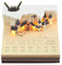 3D-Notizblock 2025 Tischkalender Notizblock: WIYETY 3D Notizblock 3D-Magic Castle-Wochenkalender-Notizblock DIY-Notizen 3D-Kunstkalender Papierskulptur Geschenk Bastel-DIY-Geschenk(Mit LED)
