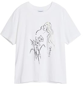 Desigual Damen 25swtkab T-Shirt (1er Pack)