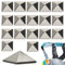 Snowboard Stomp Pads, 18 Stück Winter Ski Board Anti Rutsch Pad, Pyramid Spikes Ski Grip Pads, 2024 Neue Ski Board Anti Rutsch Pad, Professionelle Ski Snowboard Grip Pads für Urlaub Freunde Familien