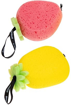 MUSISALY 5 Pz Spugna Da Bagno Alla Frutta Accessori Per La Pulizia Adorabile Strumento Da Bagno Spugna Da Bagno Per Spugna Da Bagno Naturale Spugna Per Il Lavaggio Del Corpo Poliestere
