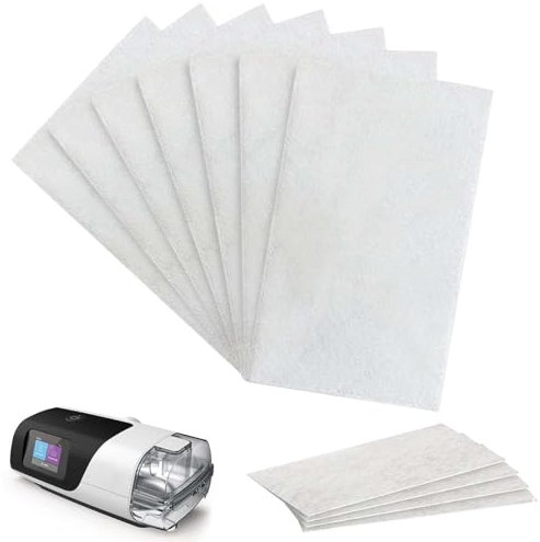 GOMETY 53 Stück CPAP-Filter für Airsense 11, Wegwerfbar Luftfilter für Resmed Airsense, Premium CPAP Universal Ersatzfilter, Ultrafeinfilter Filter Baumwolle Kompatibel mit Resmed Airsense 11