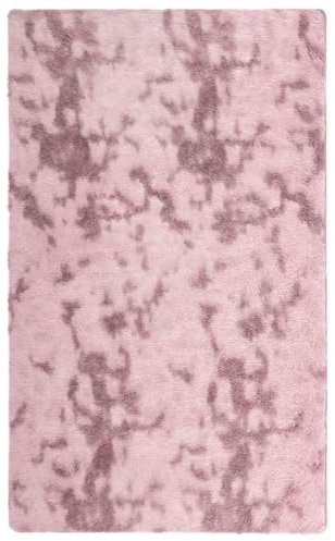 vidaXL Tapis Shaggy à Poils Longs Rose poudré 80x150 cm Polyester, Tapis, Tapis de Chambre, Tapis Moderne, Tapis de Salon, Tapis Moelleux