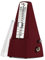 Mechanisches Metronom, Hoher Klang Hohe Präzision Keine Batterien erforderlich Klavier Mechanisches Metronom Gitarre, Violine, Schlagzeug und andere Instrumente Lautes Klangtempo(Red)