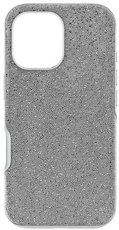 Swarovski High Smartphone-Hülle für das iPhone 17, Schmale Silberfarbene Handyhülle mit Strahlenden Kristallen in Silber