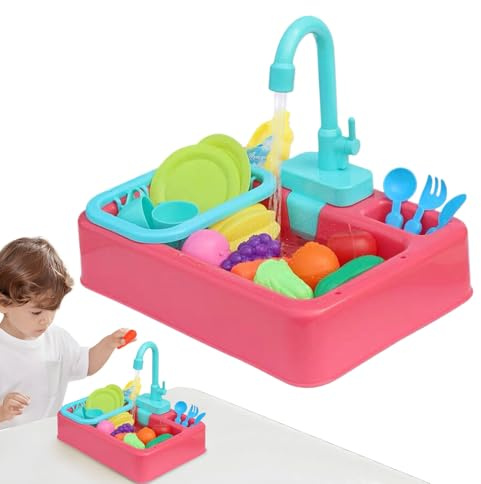 Zyntora Jouet Évier Cuisine - Jouet Cuisine Enfant - Activités Éducatives Ludiques avec Table d'eau pour 1 3 Ans Préscolaire Intérieur