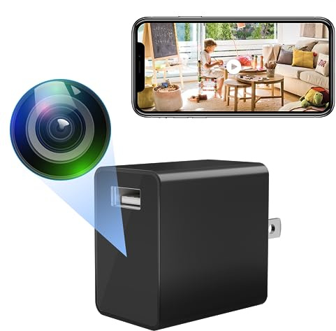 DuboCam Petite caméra sans Fil avec Chargeur USB Full HD 1080p Mini caméra de sécurité pour l'intérieur Stockage Cloud