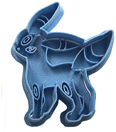 Cuticuter Umbreon Pokemon di Biscotti, Blu, 8 x 7 x 1.5 cm