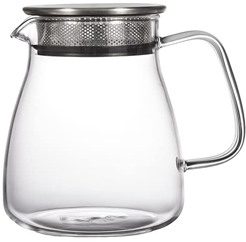 Tea Expert Easy Glass Teapot - Elegant Loose Tea Pot with Built-in Tea Strainers - Durable, Hand-Blown Glass & Airtight Lid - Easy to Use Tea Strainers for Loose Tea by The Tea Makers of London 800ml