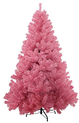 JRPT Tanne Dekobaum Eisen-Halterung,Christbaum Baum Tanne Rosa Tannennadeln,Christmas 6 Fuß Wunderschönen/Rosa / 6 Fuß