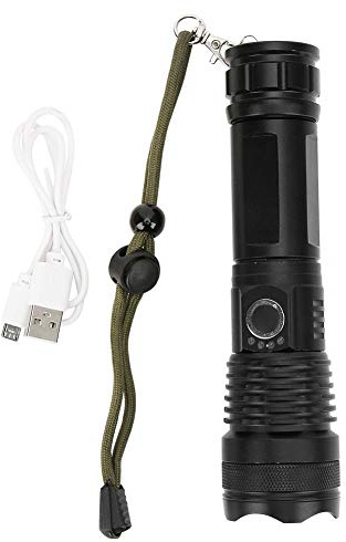 LED Taschenlampe, Taschenlampen Fackel P50 Starkes Licht Hochleistungs Taschenlampe T6 LED-Teleskopfokussierung wasserdichte für Outdoor Camping Wandern