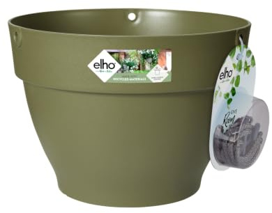 elho Vibia Campana hängeampel 26cm Blumentopf - Salbeigrün | Ø 26 x H 18.4 cm | Für den Außenbereich geeignet