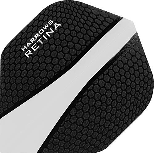 Harrows Retina Dart Flights, 10 Sets (30 Stück) 100 Micron, extra Stark sehr Robust Standart Form (Klar)