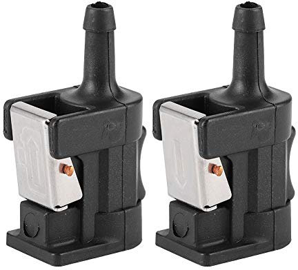 Akozon 2 Stücke Aussenborder Stecker, Außenborder Motor-Anschluss Motor-Stecker Kraftstoffleitung Anschluss Motoranschluss Stecker Adapter Motor Tank Anschluss für 8mm