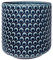 Nordring Retro Übertopf Vintage Pflanztopf für Zimmerplanzen Blumentopf Dotty L (15,5 cm ø), Petrol, Keramik