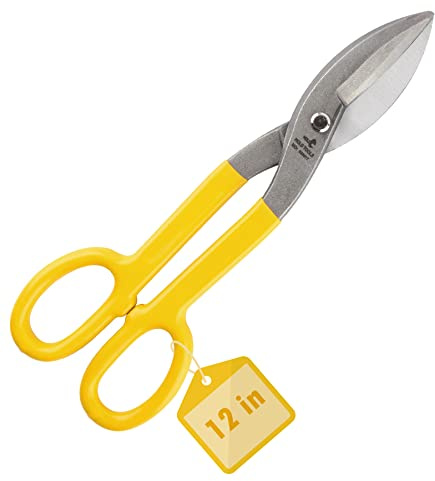 DOWELL Tin Snips, 12 Metal Snips for Cutting Metal
