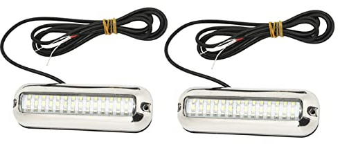 Luci LED Marine, 1500 Luce Subacquea Impermeabile IP68 per Barche e Barche a Vela, Tappo di Scarico Adatto a Pescatori, Nautici e Uso Notturno in Acqua