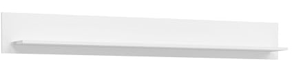 xonox.home Wohnen Skylight X91A9T56 Wandboard Regal Wandregal in weiß Hochglanz/weiß Nb.ca.170x22x21 cm mit Ablagefläche
