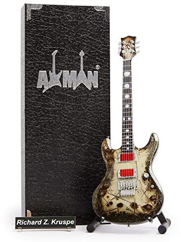 AXMAN Richard Z. Kruspe – Miniatur-Gitarrennachbildung – Musikgeschenke – handgemachte Verzierung