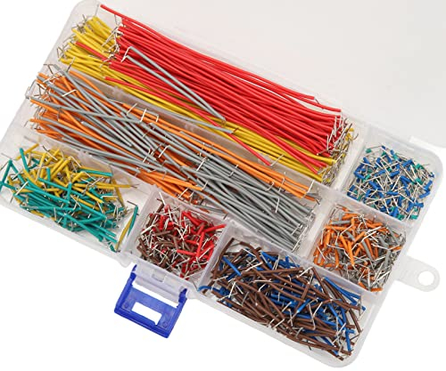 840PCS Breadboard Jumper Wire, Flexible Breadboard Connecting Line Cable with Storage Box for Breadboard Prototyping DIY