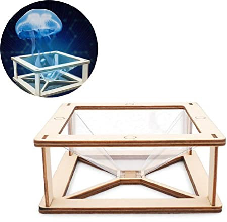Teléfono Inteligente Móvil Holograma Soportes Pantalla Holográfica 3D Proyector Soportes Pantalla Holográfica 3D Pantalla Holográfica Ciencia para Niños Se Conecta Teléfono