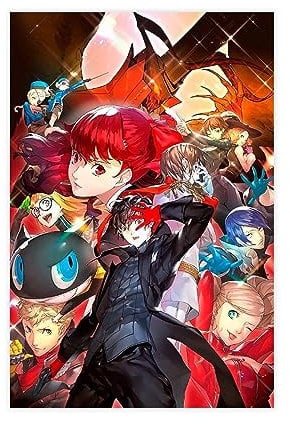 KOURT Persona 5 Royal Game Leinwand-Poster, Schlafzimmer, Dekoration, Sport, Landschaft, Büro, Raumdekoration, Geschenk, ungerahmt: 30 x 45 cm