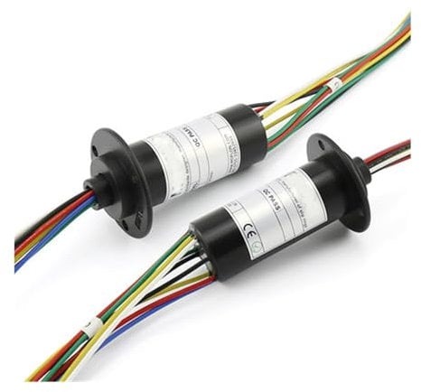 SHYISY Mini-Schleifring 2 Stück Kappentyp Leitfähiger Schleifring 6A 10A Kollektor Schleifring 8 10 12 Draht Elektrischer Drehverbinder Kohlebürste Induktor (Size : 8 Wire 6A)