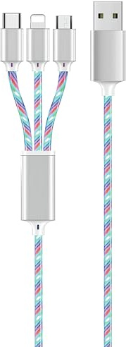 2GO 797316 USB-Kabel 1,5 m USB B USB C/Micro-USB B/Lightning Mehrfarbig (797316) Marke