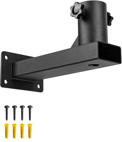 VANROUG L Shaped Wall Bracket Mount, Satellite Dish Wall Mounting, Small Compact Roof Mount Bracket Ideal for Satellite Dishes