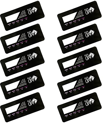 Tragbarer Schnelltest UV Sensor UV Karte UPF50+ Testkarte Deepe Color Für UV Tests Bei Sonnenschein Freien UV Testkarte Wiederverwendbar