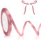 Altrosa Satinband Rosa Geschenkband Roségold 6mm Breit 23M, Schleifenband Rosa, Geschenkband Hochzeit Pink Dekoband Dick Stoffband für Bastelarbeit Weihnachten Geburtstag Geschenkverpackung Seidenband