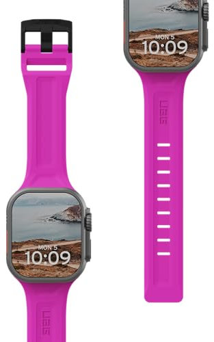 URBAN ARMOR GEAR UAG [Limited Edition] Compatible with Apple Watch Band 49/46/45/44mm Scout Silicone Sport Adjustable Replacement Strap iWatch Ultra 3/Ultra 2/Ultra/4-11/SE/SE2/SE3, Orchid Pink