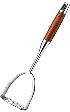 MOLUCKFU Kartoffelstampfer Aus Edelstahl Und Praktischer Gemüsestampfer Als Küchenhelfer Manueller Kartoffelpresse-Tool Für Einfache Zubereitung