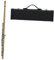 offene Flöte 16 Geschlossene Offene Löcher C-Taste Flöte Musikinstrument Konzertflöte Versilbert Professionelle Querflöte Mit E-Taste(Gold Silver Key)