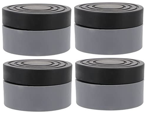 OKUMEYR 4pcs Washing Machine Feet Pads Anti-slip Absorbing Foot Mat Set for Washer Dryer 6cm Height Increase Suitable for Washer, Dryer, Fridge Stable Support