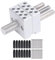 Adjustable Mini Vise Clamp for Jewelry Making, Electronics Repair with 14pcs Stainless Steel Round Rod, Maximum Clamping 30mm
