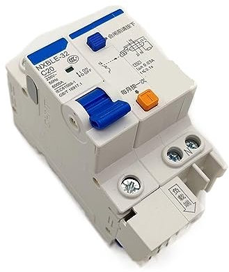 Disjoncteur NXBLE-32 1P + N NXBLE-32 1P + N 30mA C6A 10A 16A 20A 25A 32A Disjoncteur à Courant résiduel 1 pièces(C25A)