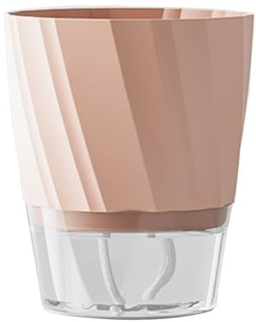 Zimmerpflanzen Bewässerung Ton Afrikanische Veilchen-Töpfe, durchsichtiger Kunststoff, automatischer Bewässerungs-Pflanztopf, quadratischer Blumentopf für alle Zimmerpflanzen, Hochbeet (B, One Size)