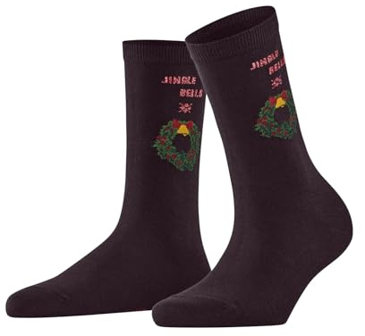 Burlington Damen Jingle Bells Socken Baumwolle atmungsaktiv