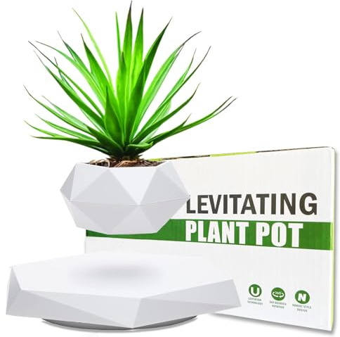 Schwebender Blumentopf, schwimmender Pflanztopf für Luft, Bonsai, magnetisch, schwebender Blumentopf, Übertopf für Büro, Heimdekoration, ideales Geschenk für Zuhause, Halloween, Erntedankfest