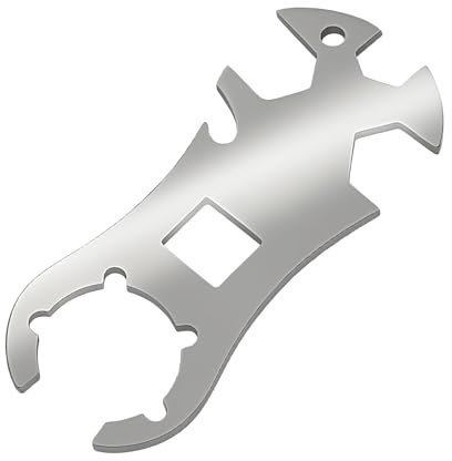 kaiyaya Gasflaschenschlüssel Edelstahl, Multi Funktion Gasflaschen Schlüssel mit Flaschenöffner Tragbarer Gas Schlüssels Gasregler Schlüssel für Outdoor, Camping und Andere Anwendungen